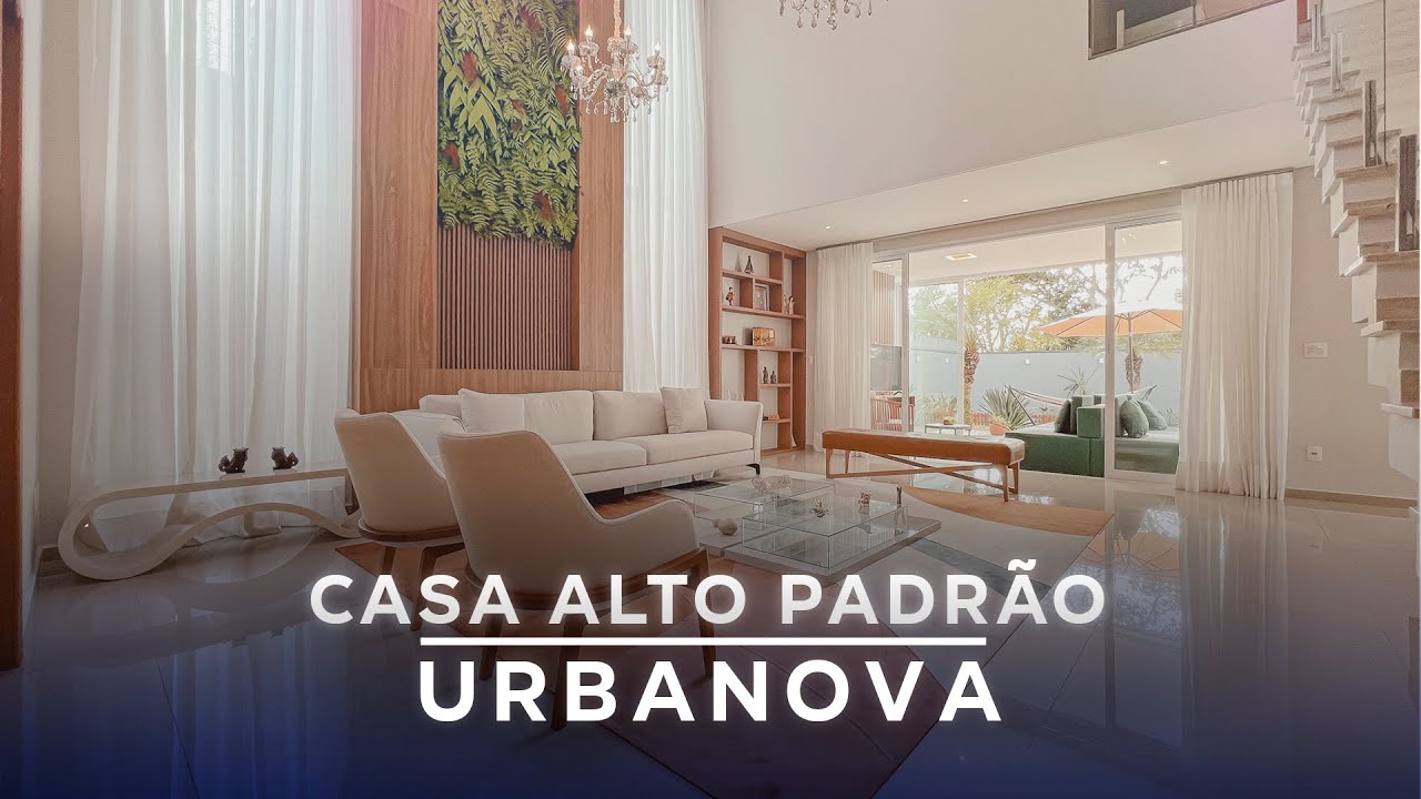 CASA DE LUXO COM 3 SUÍTES  À VENDA EM CONDOMÍNIO FECHADO – URBANOVA – SÃO JOSÉ DOS CAMPOS-SP