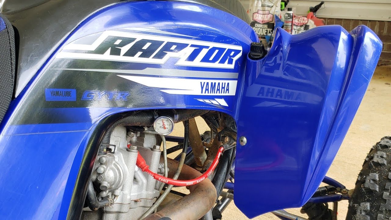 NGK CR5 Racing Spark Plug Cable Install Raptor 700