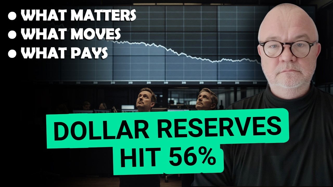 Dollar Reserves Fall to 56%. The Exit Just CLOSED.