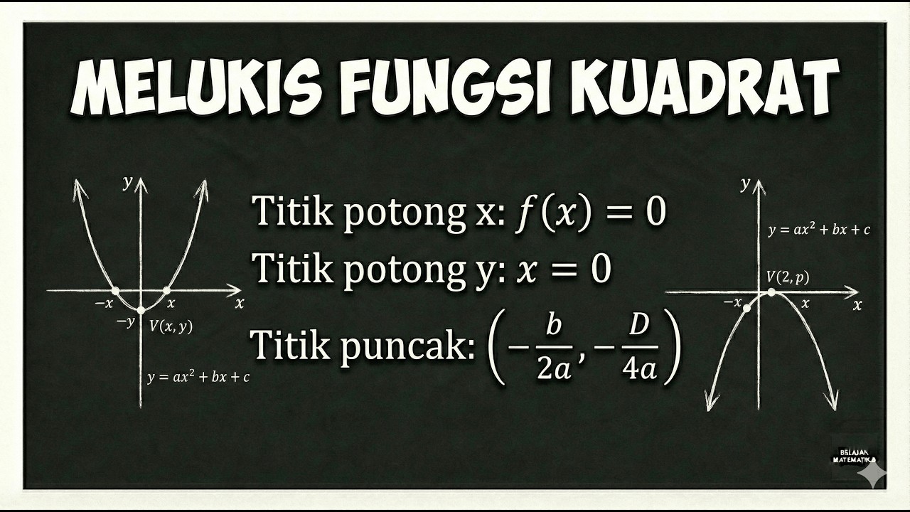 Fungsi Kuadrat - Melukis Grafik Fungsi Kuadrat