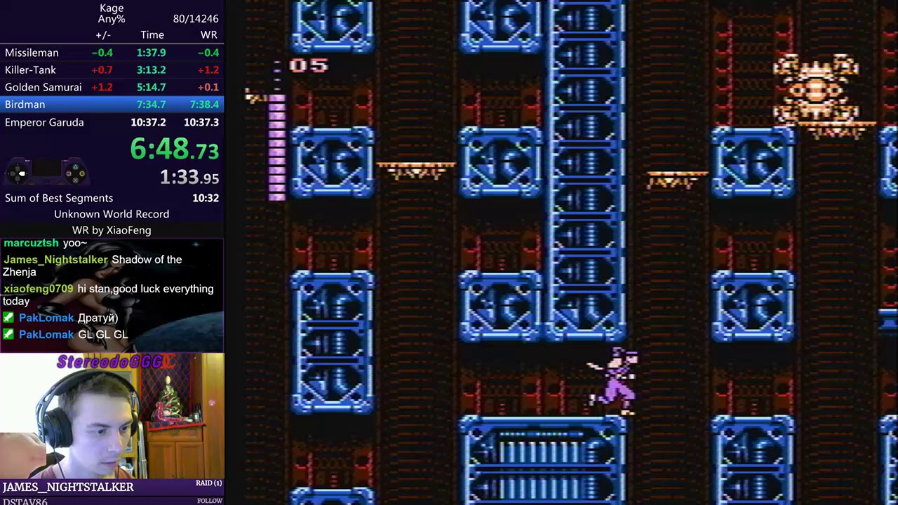Shadow of the Ninja speedrun in 10:36 (Former World Record)