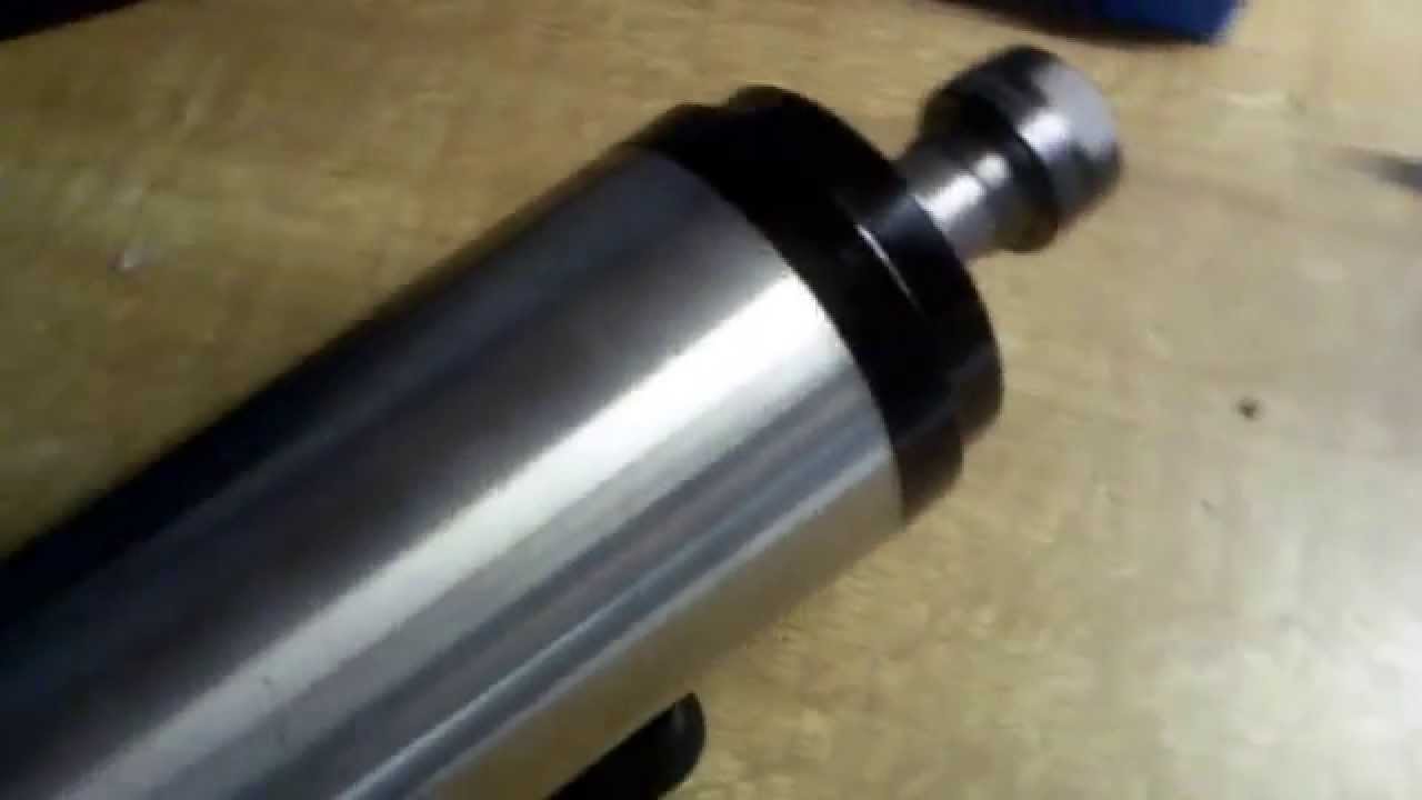 Water-cooled 2.2kW Spindle + VFD / Inverter (Chinaspindel + Frequenzumrichter) Test Run