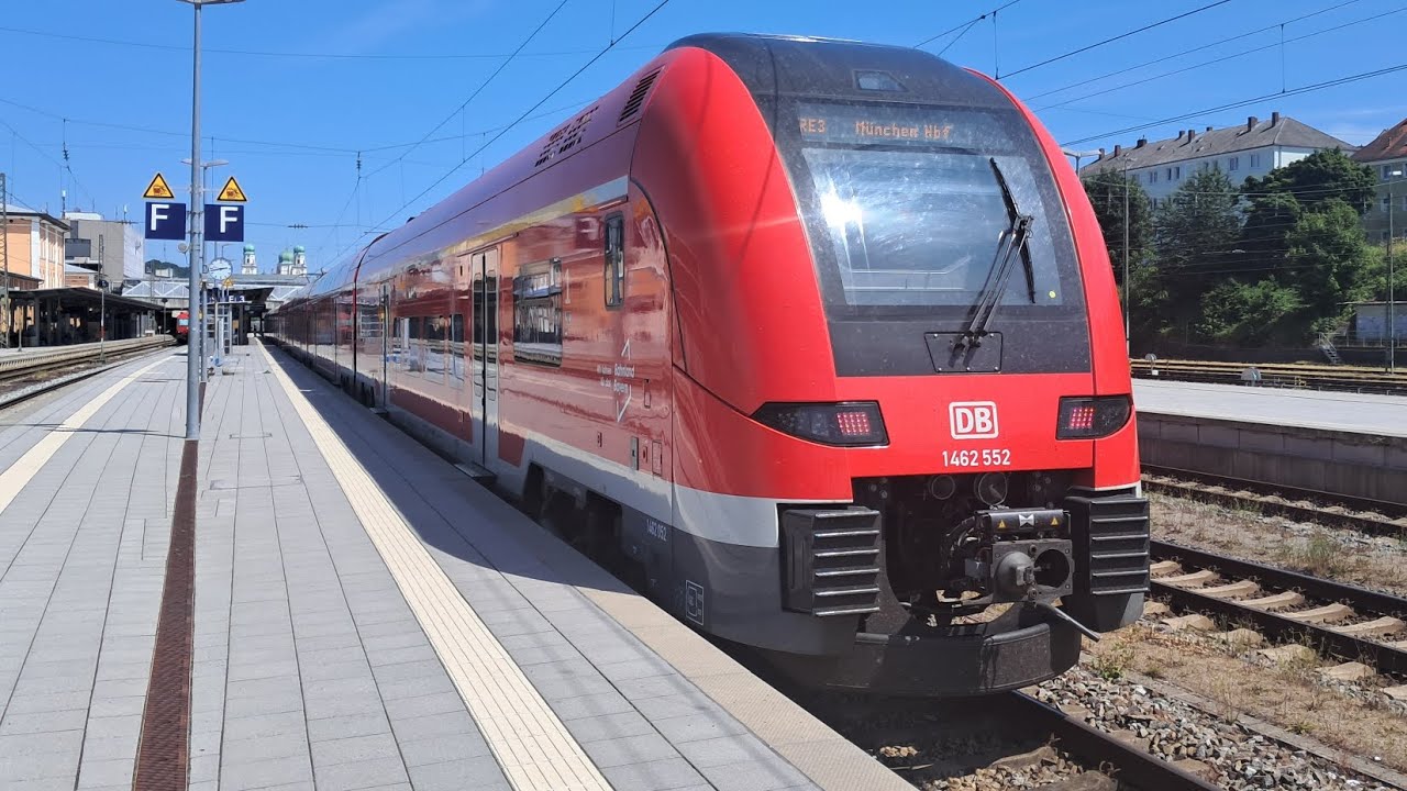 RE 3 von Passau Hbf über Plattling über Landshut nach Landshut Bayern Hbf