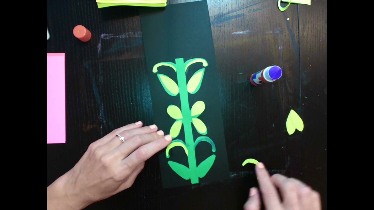 Wycinanki Paper Cut Flower Demo
