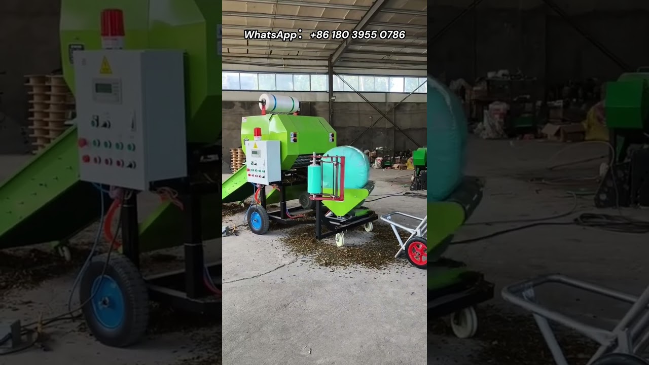 Fully automatic silage baling and wrapping machine, used to store silage for long-term storage