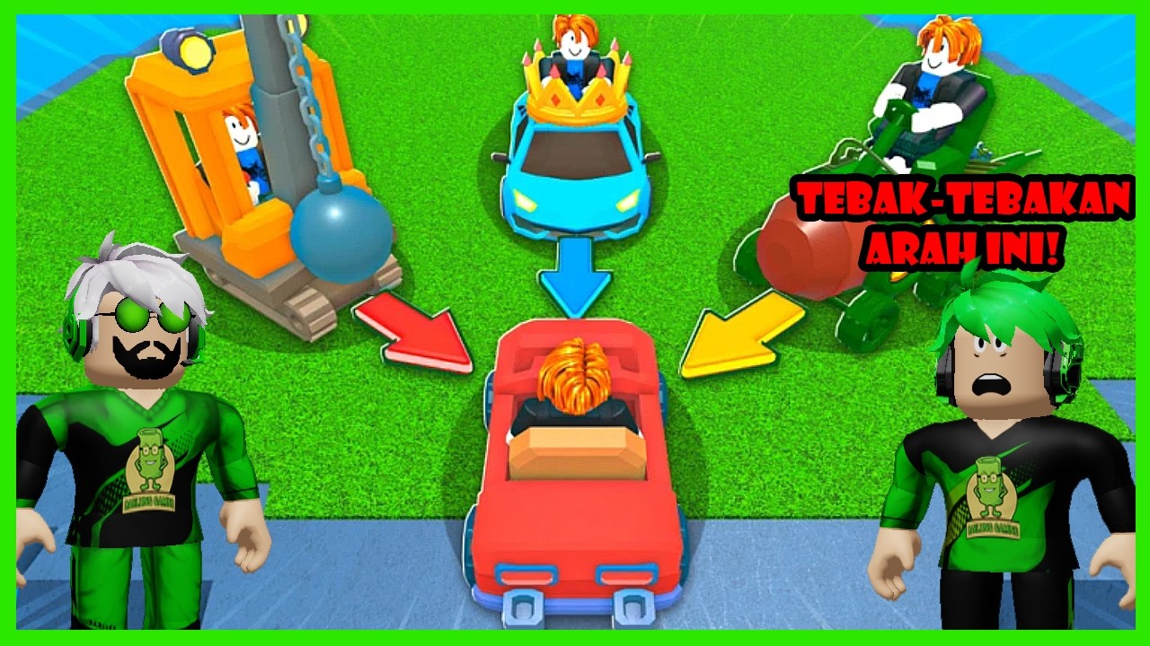 Darlung & Wak Darlung Mengikuti Tantangan Tabrak-Tabrakan Mobil Di Roblox