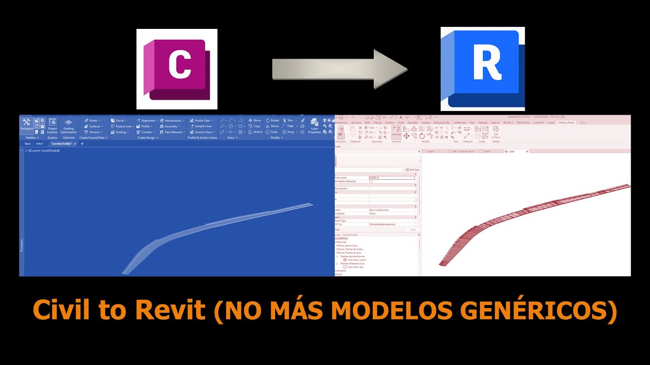 Civil3d Categorizar Calles en Revit