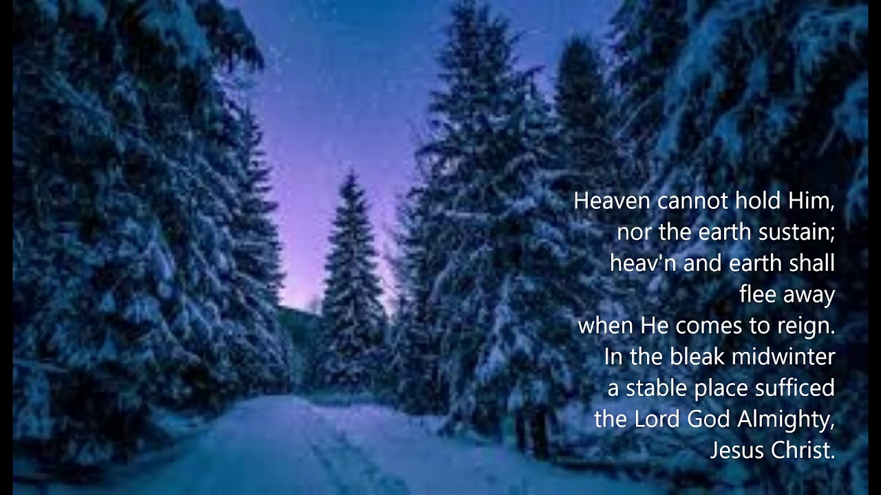 In the Bleak Midwinter (new tune) (Christina Georgina Rossetti) CP #122