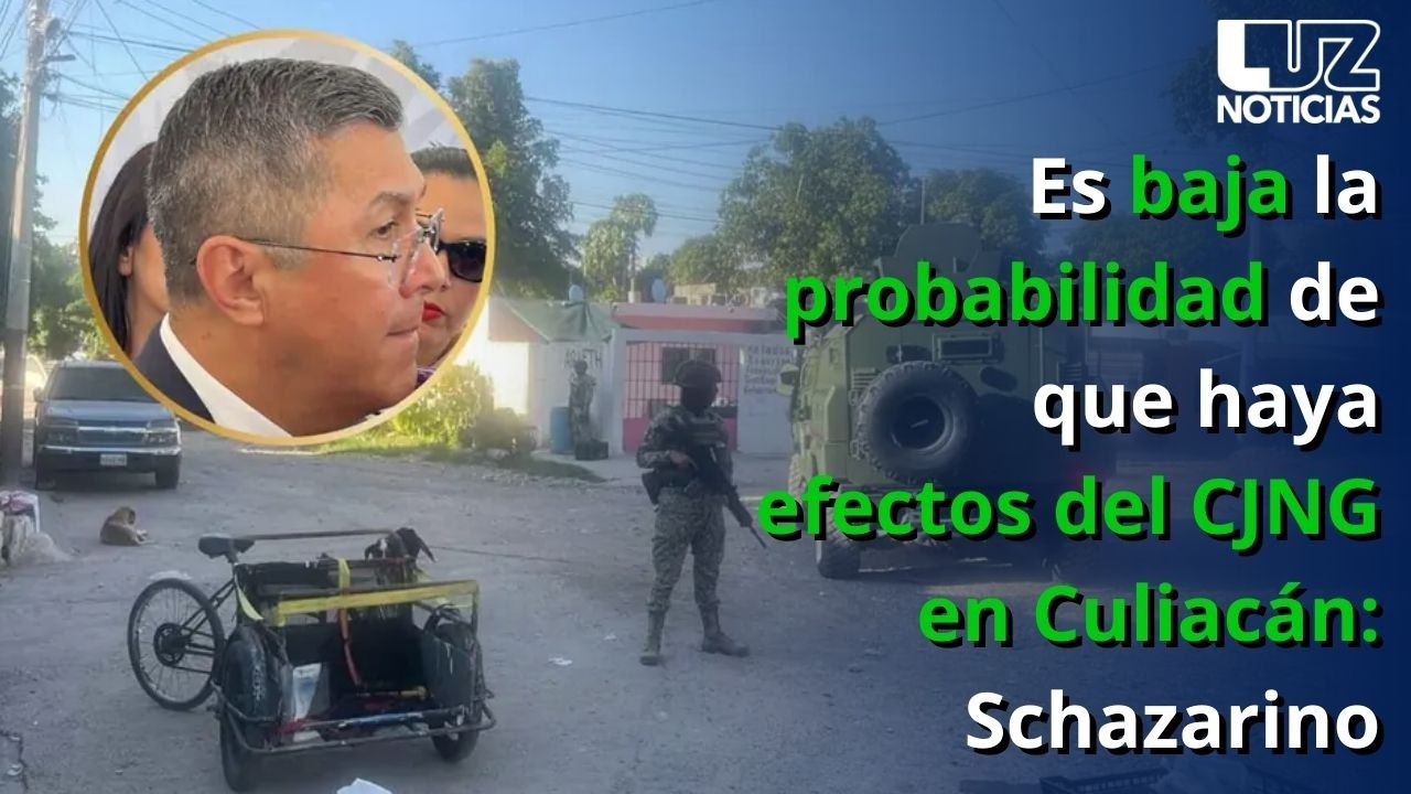 Es baja la probabilidad de que haya efectos del CJNG en Culiacán: Schazarino