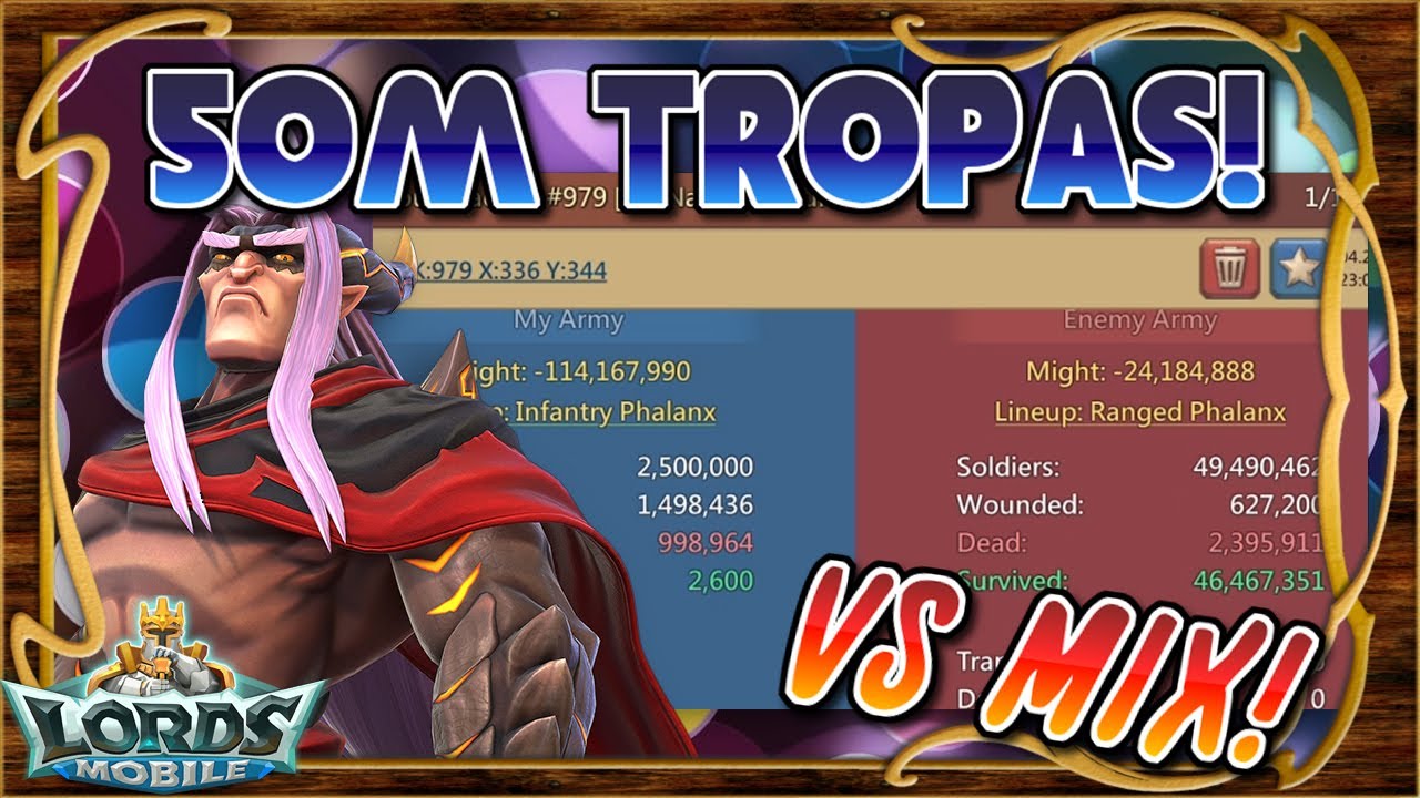 50M de tropas ya no paran un mix! Camino a los 18B de puntos! 2a Parte - Lords Mobile ES