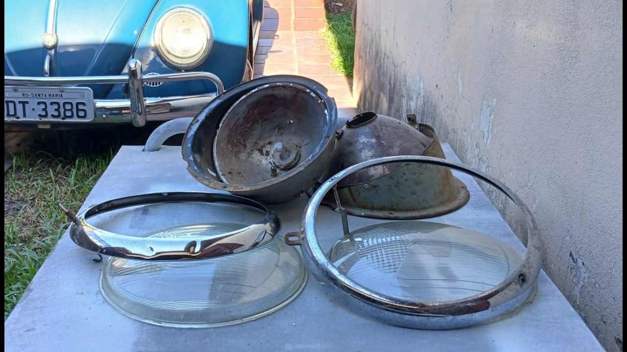 Restauração Faróis - VW 1972