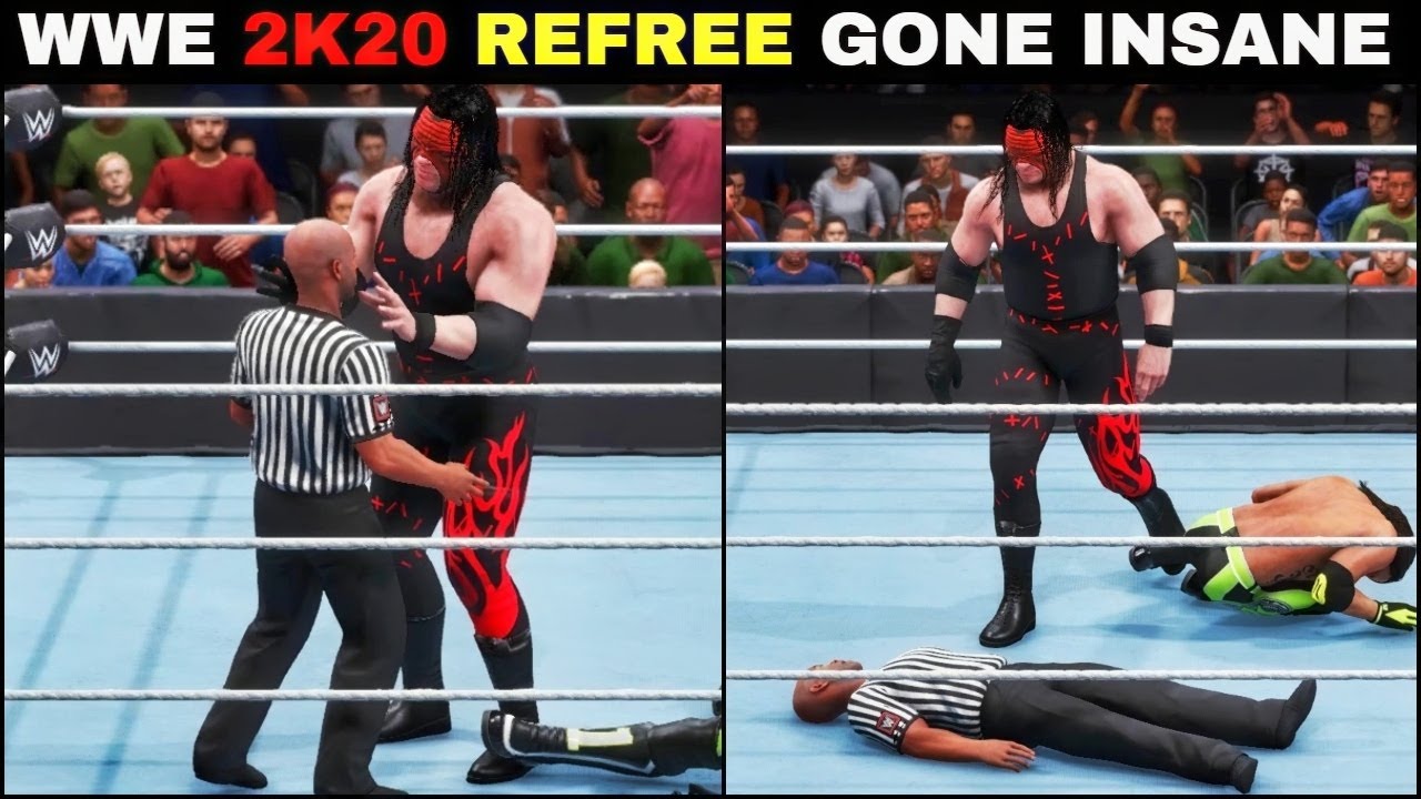 WWE 2K20 REFREE GONE INSANE - What Happens When You HIT The REFREE IN WWE 2K20?