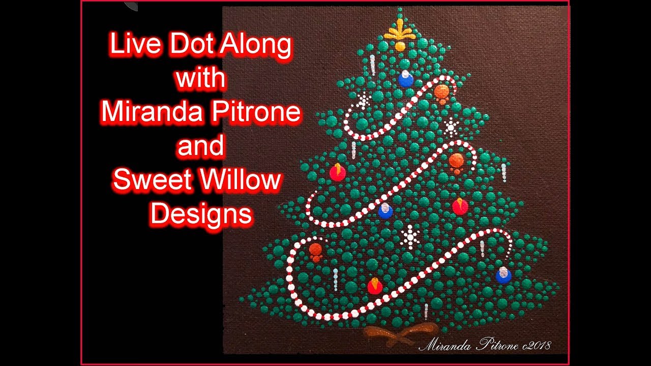 How to Paint Dot Mandala #033 Live Dot Along Event with Miranda Pitrone and Sweet Willow Designs