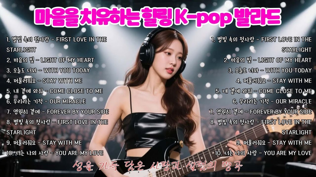 [𝐏𝐥𝐚𝐲𝐥𝐢𝐬𝐭] 🎵 마음을 치유하는 힐링 K-pop 발라드 🌙 감성을 가득 담은 사랑과 설렘의 명곡 💖