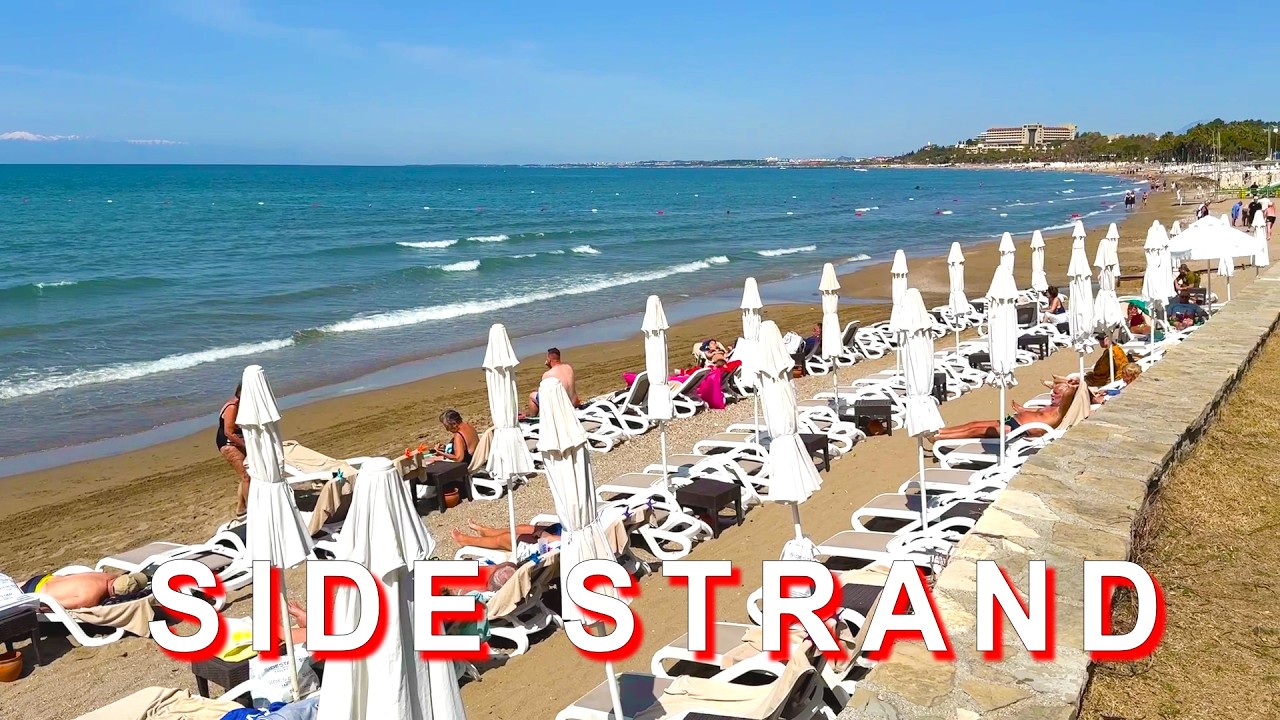 Der Strand von Side HEUTE. T&uuml;rkei 13 April 2026 🥰🇹🇷 #side #kumk&ouml;y #SideT&uuml;rkei