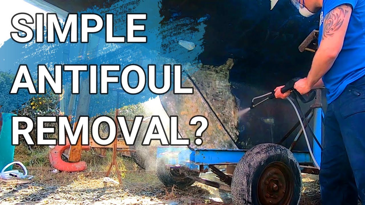 Sand Blasting Attachment to Remove Antifoul, Albin Vega Sailboat  (Ep.12)