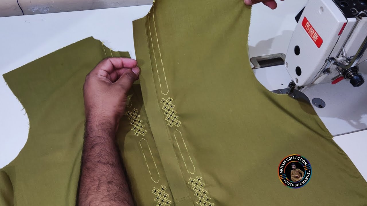 New Kurta Design For Mens ///How To Make Gents Designer Kurta Easiest Way Step by Step