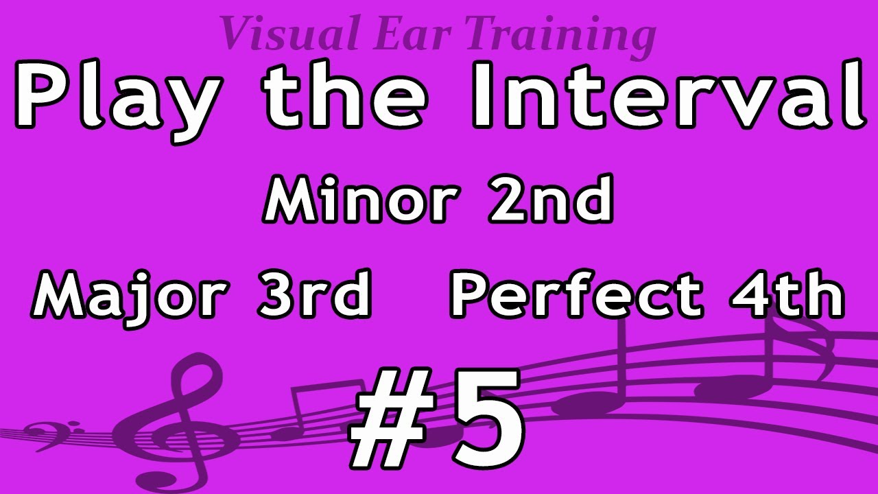 Play the Interval: Minor 2nd, Major 3rd, Perfect 4th #1 - Ear Training Exercise