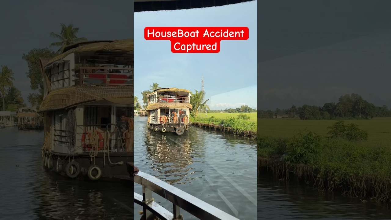 House Boat Accident 💀 #alappuzha #accident #kerela #viral