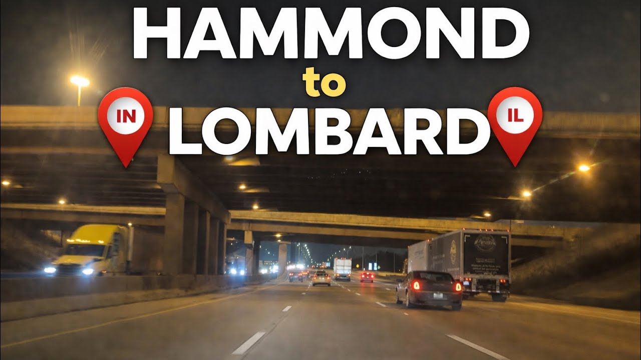 Hammond IN to Lombard IL | WITH Relaxing Music 