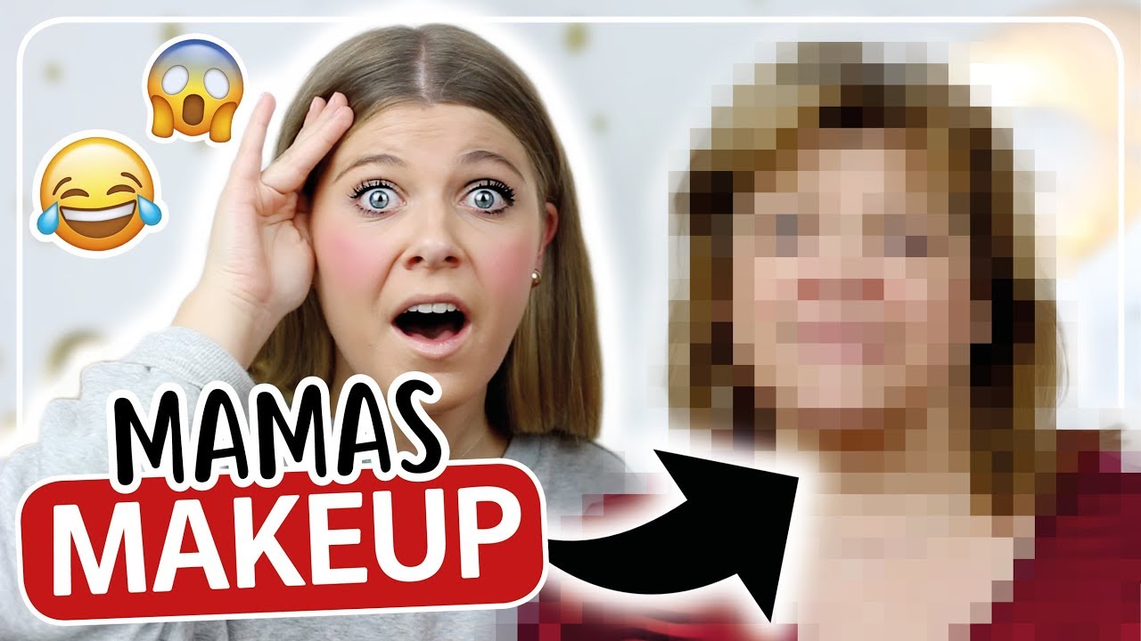 GANZES MAKEUP mit Produkten MEINER MAMA?! 😱 full face using my moms makeup | Coco