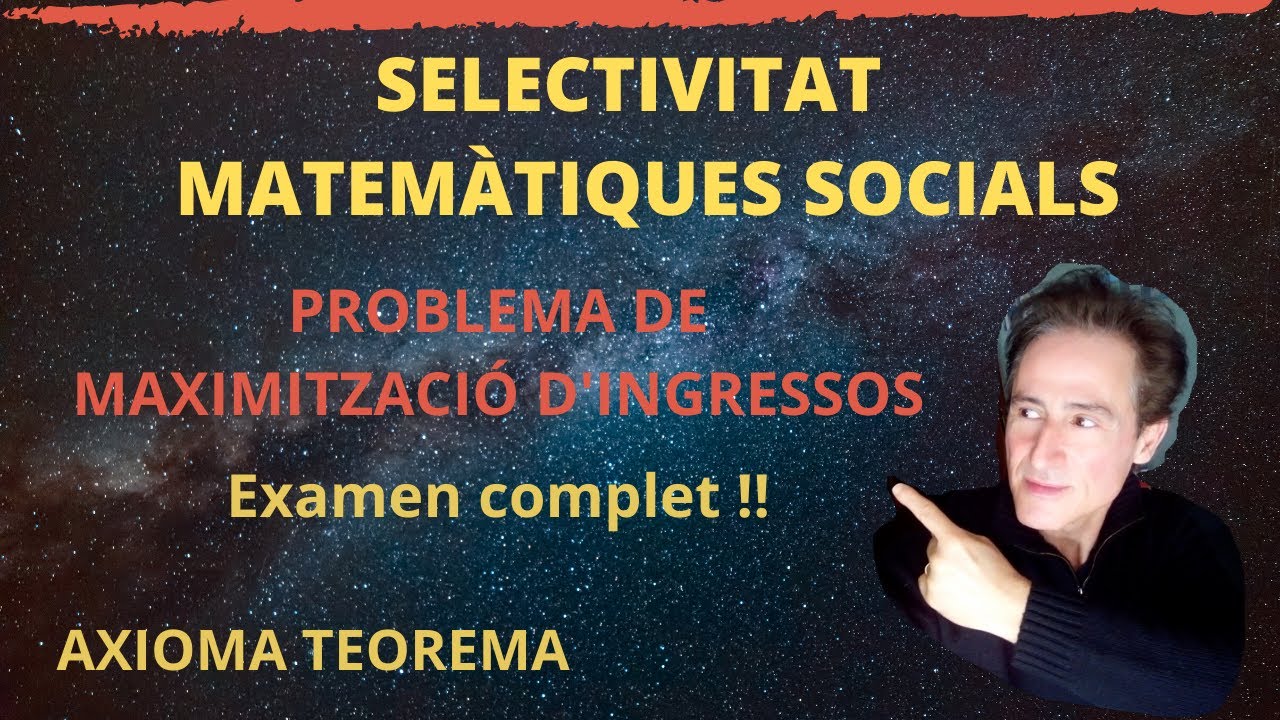 Aplicació de les derivades:  maximització d'ingressos (problema 4).