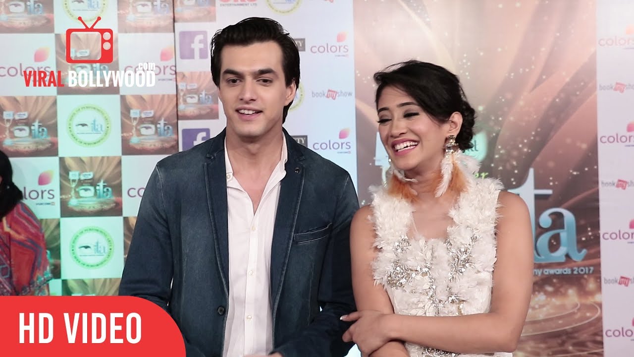 Mohsin Khan with Shivangi Joshi at 17th Indian Television Academy Awards 2017 | ITA Awards 2017