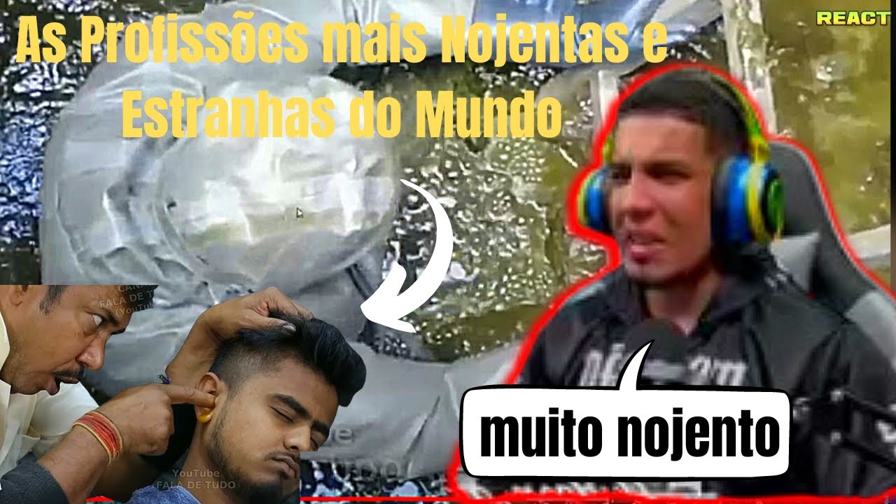 HUDSON AMORIM REAGINDO As Profissões mais Nojentas e Estranhas do Mundo e Quanto elas Ganham!