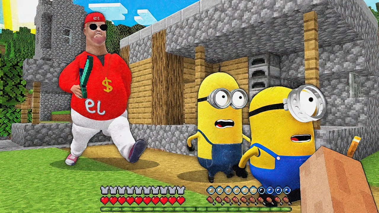 SKIBIDI DOP DOP in minecraft vs MINIONS challenge CHASING MINION at 3:00 AM MINECRAFT