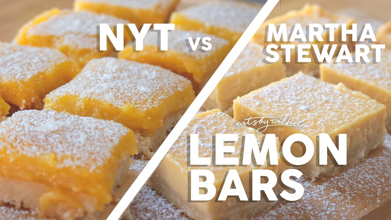 The Ultimate Lemon Bar Recipe (NY Times vs Martha Stewart)