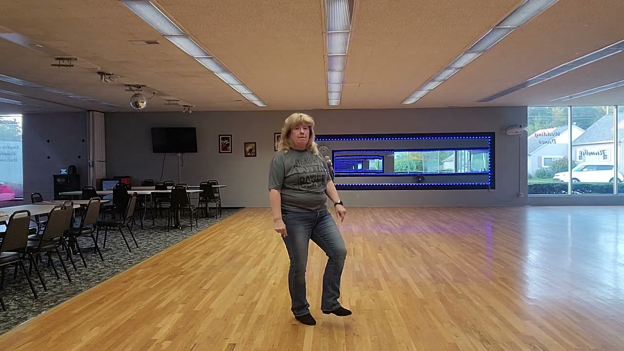 Walk That Way line dance demo