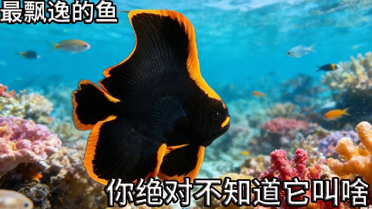 海底 “黑武士”：这只金边黑翼的鱼，是真的帅，也是真的超级难养！【奇奇de海洋】
