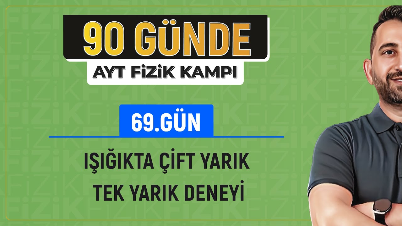 Çift yarıkta girişim ve tek yarıkta kırınım | 2024 AYT Fizik kampı