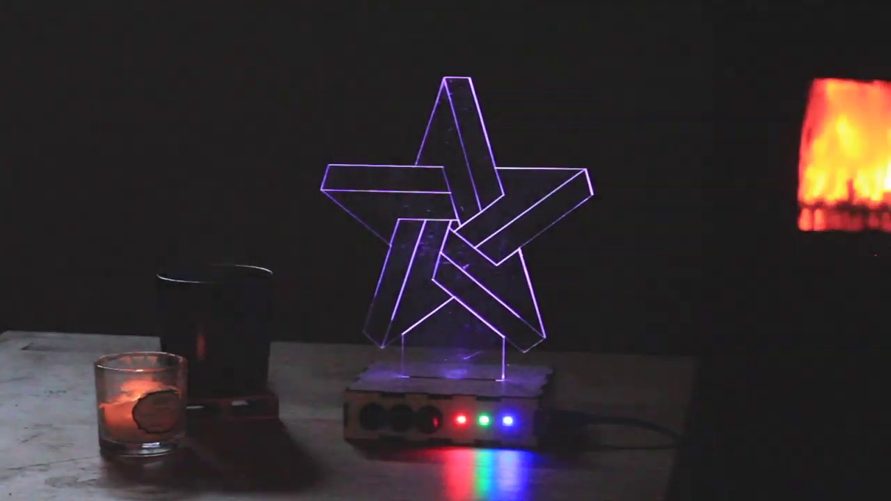 DIY FUTURISTIC LIGHTING CONTROLLED WITH RGB MIXER