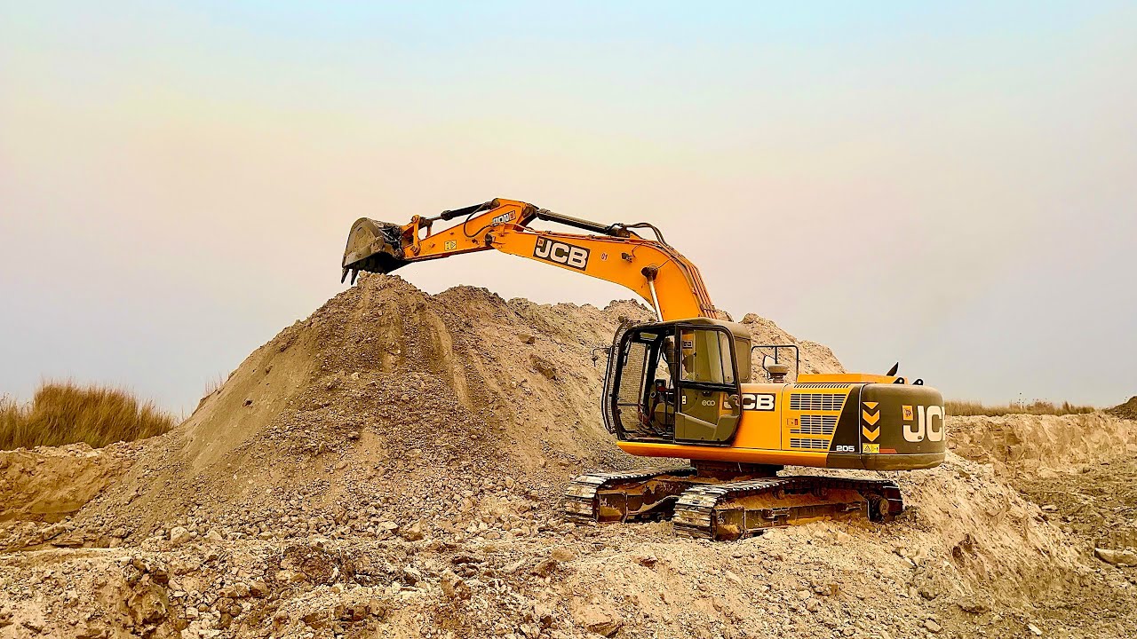 JCB 205 Excavator Working Mode In Flayash Jcb video 