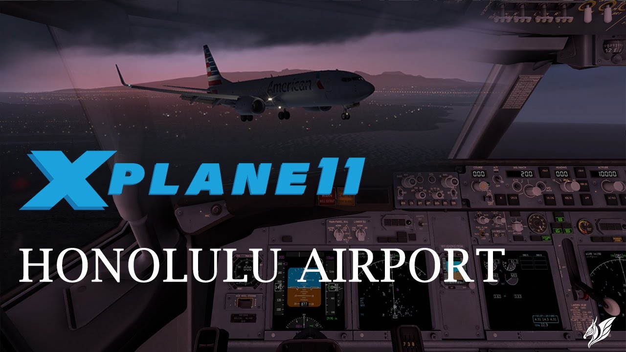 Honolulu International Airport | landing | PHNL| sunrise | realistic scenery | cockpit view 737-800