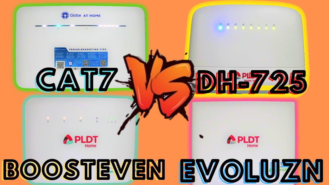 Globe CAT7 (Huawei B535-932) Speed Test | PLDT CAT6 BoostEven | Evoluzn & DH-725