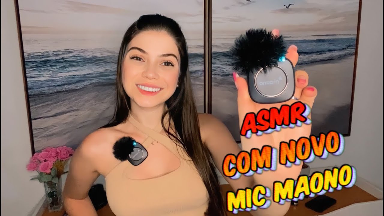 ASMR TAPPING AND SCRATCHING | TESTANDO NOVO MIC MAONO WM820