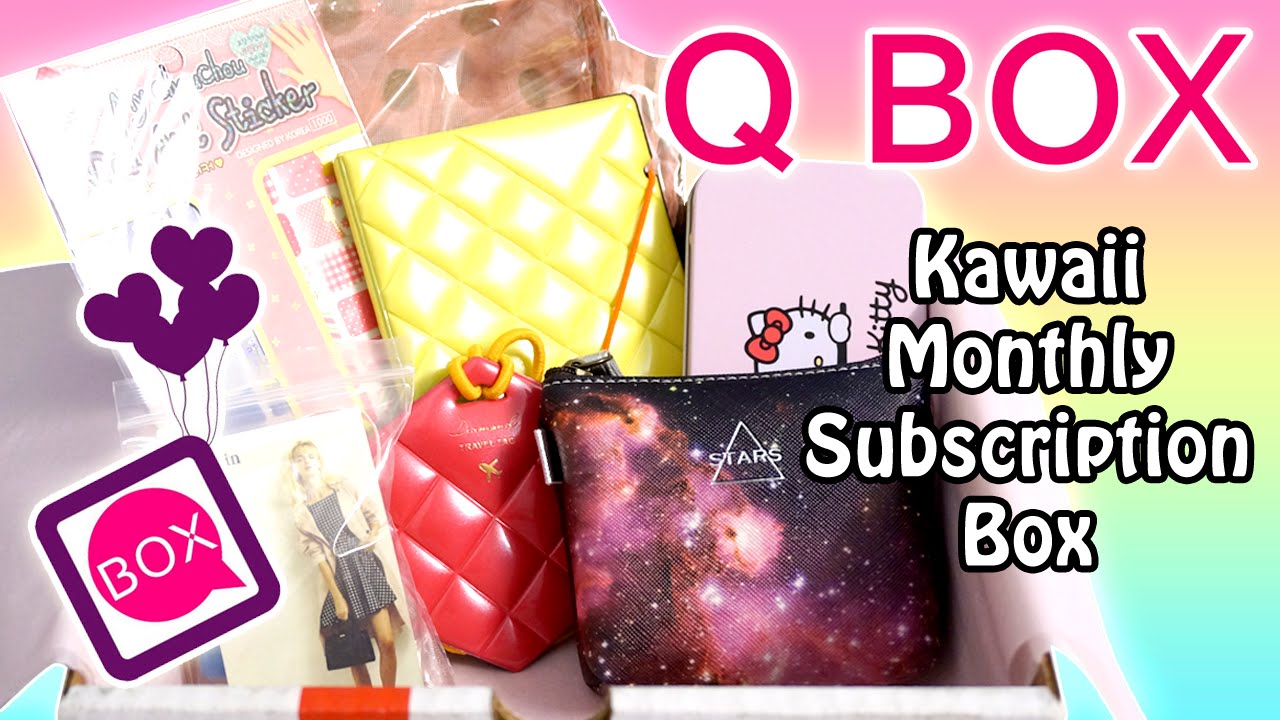 April Q-Box - Kawaii Monthly Subscription Surprise Box Unboxing