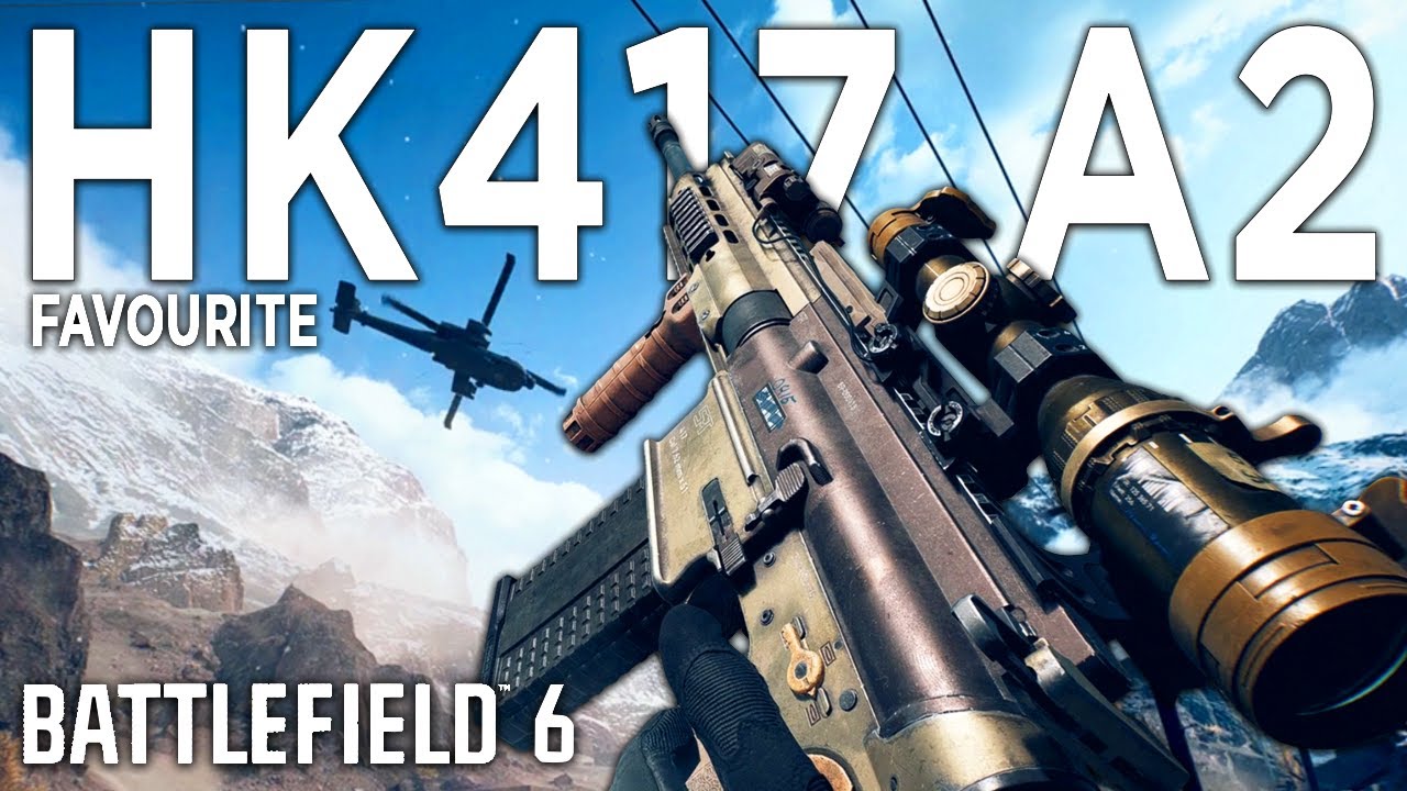 Favourite Full-Sized Battle Rifle HK417 A2 in Battlefield 6 Open Beta Gameplay