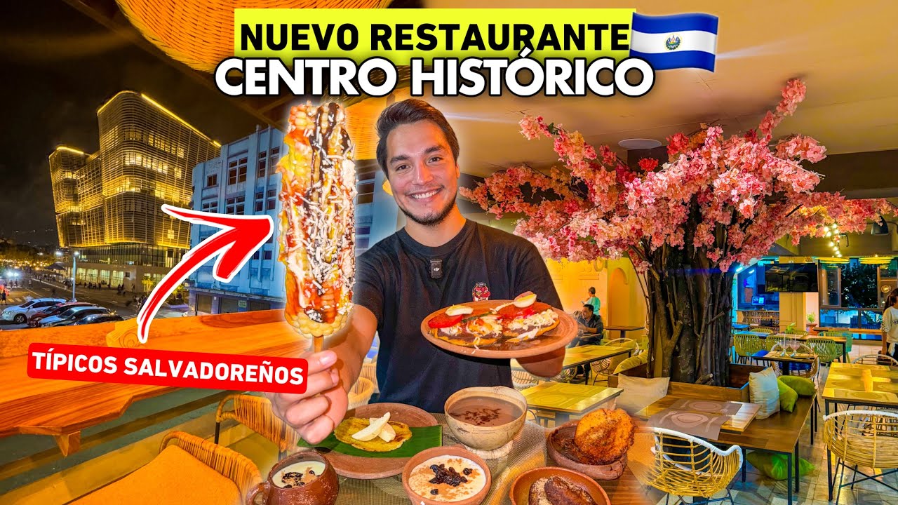 Abren NUEVO RESTAURANTE de TÍPICOS SALVADOREÑOS en el Centro Histórico 🇸🇻😱 Ixchel