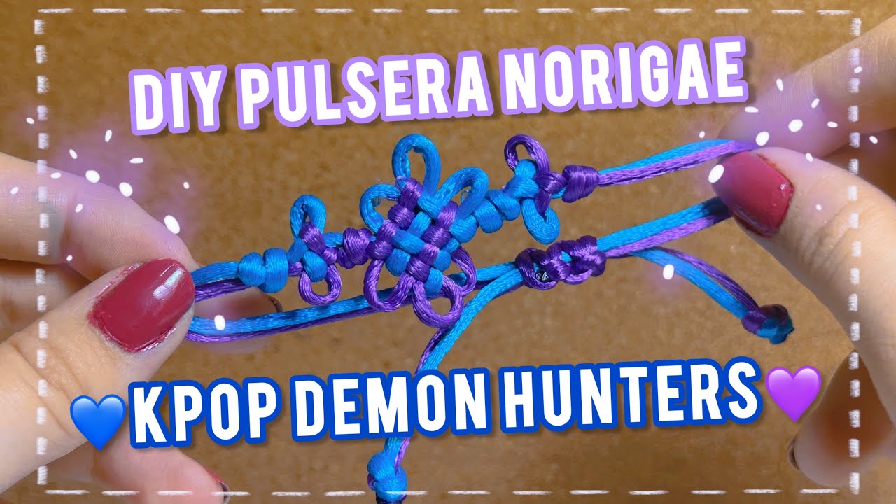 DIY Pulsera Norigae de RUMÍ + JINU 💜 | KPOP Demon Hunters