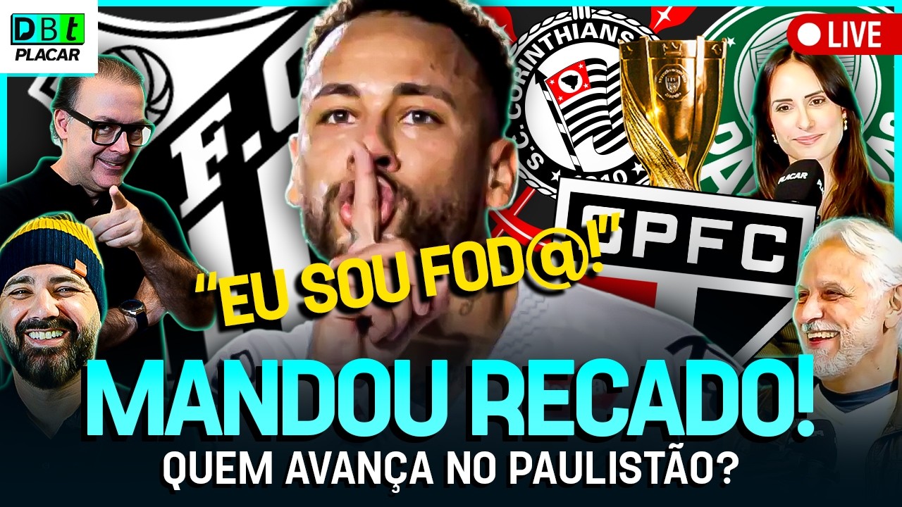 NEYMAR DECIDE PARA O SANTOS, TEM CHOQUE-REI E A BRIGA PELO TÍTULO PAULISTA | Debate Placar | 27/02