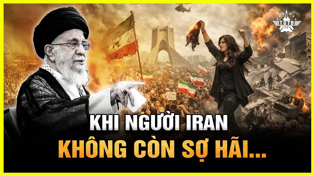 Iran Trước Cuộc Lật Đổ Lịch Sử: Khamenei Rút Lui – Dân Chúng Nổi Dậy – Nước Mất, Đất Sụp!