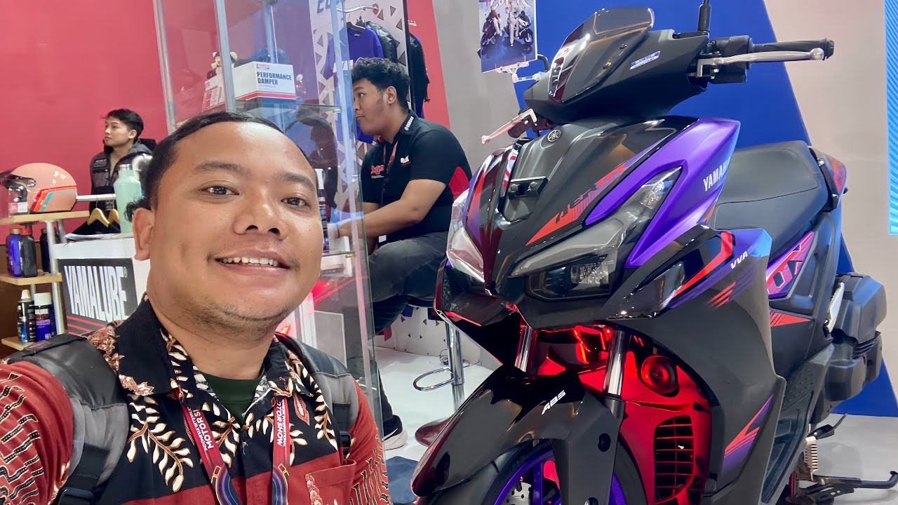 PENAMPAKAN DARI DEKAT WARNA BARU AEROX ALPHA CYBERCITY MATTE PURPLE BLACK 2026