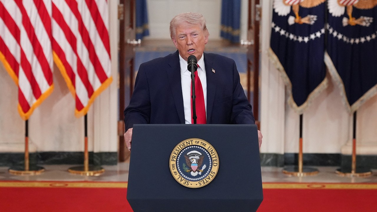 В прямом эфире: Обращение президента Дональда Трампа к нации.