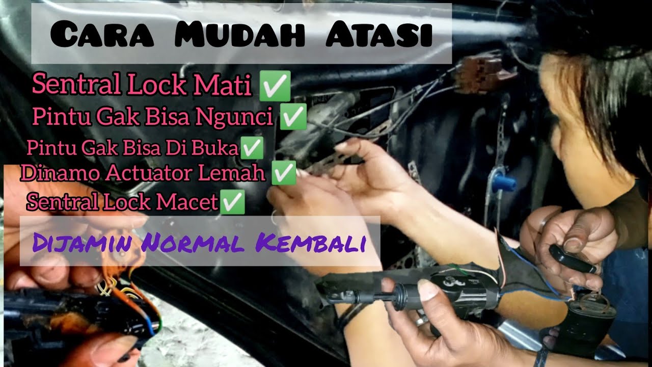Cara Mudah Atasi Sentral Lock Pada Pintu Mobil tidak Bisa ngunci || Vios 2005