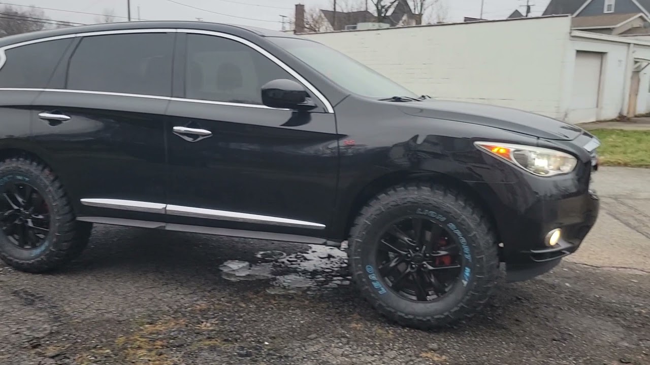INFINITI QX60 ON 35 x12.50 OFFROAD TIRES MUDDERS #specialvehiclescustoms #midwest