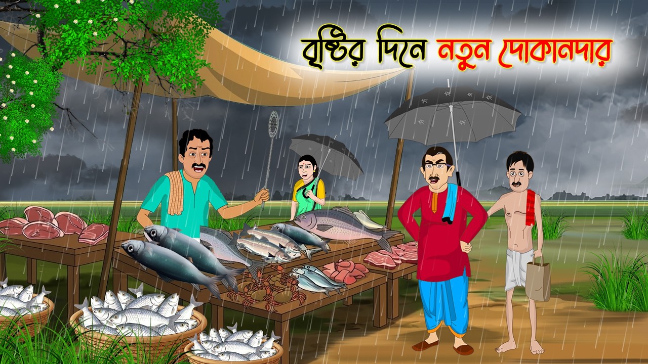 বৃষ্টির দিনে নতুন দোকানদার | বাংলা রূপকথার গল্প | Bengali Fairy Tale | Thakurmar Jhuli