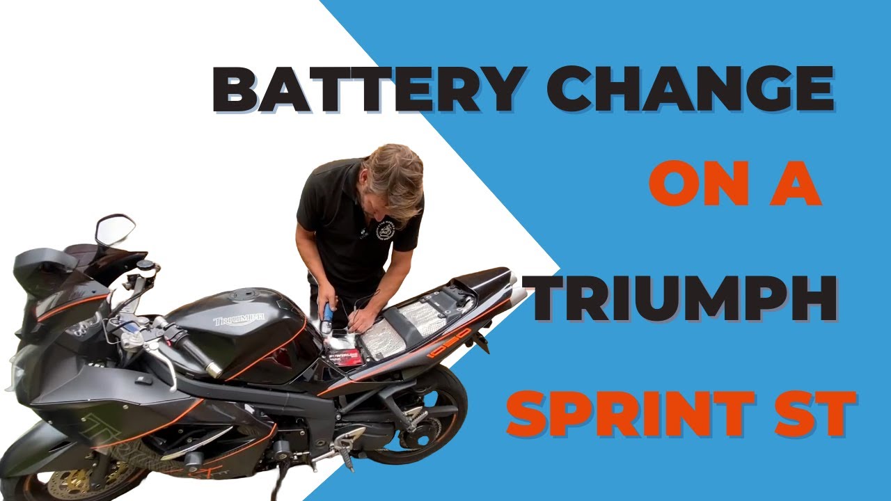 Battery Change on a Triumph Sprint ST Motorbike